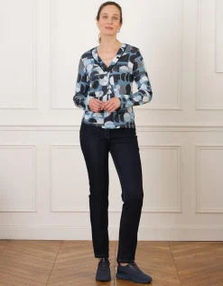 Jean regular coton bleu