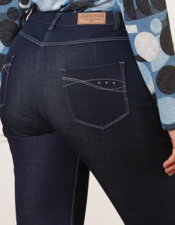 Jean regular coton bleu