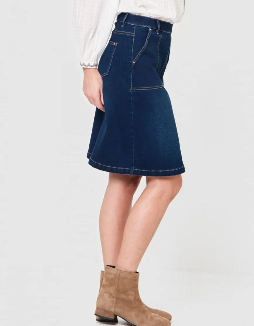 Jupe en jean coton
