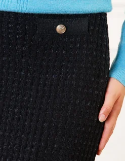 Jupe maille style tweed