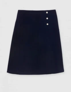Jupe évasée bleu marine