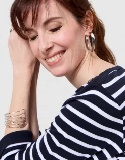 Marinière coton bleu