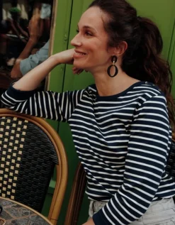 Marinière coton bleu
