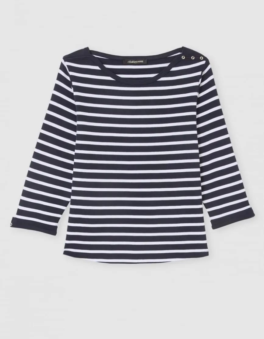 Marinière coton bleu