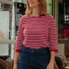 Marinière coton rouge
