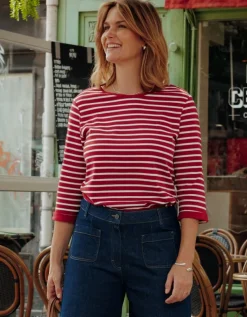 Marinière coton rouge
