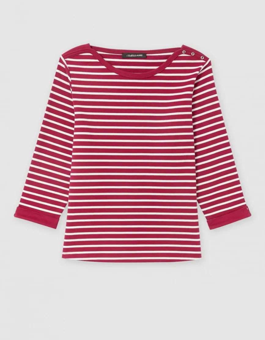 Marinière coton rouge