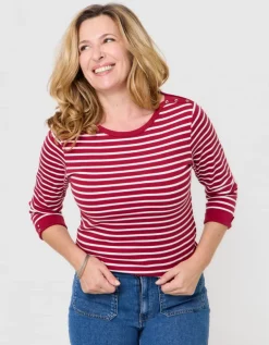 Marinière coton rouge