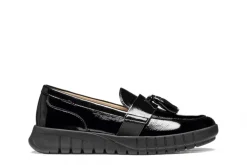 Mocassin souple cuir noir GEOX