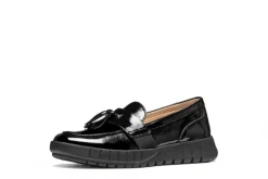 Mocassin souple cuir noir GEOX