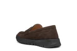 Mocassin souple daim brun GEOX