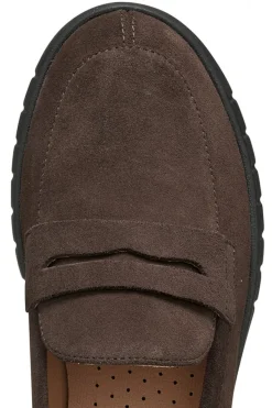 Mocassin souple daim brun GEOX