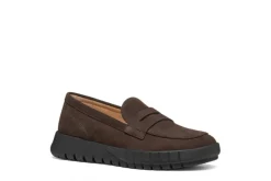 Mocassin souple daim brun GEOX