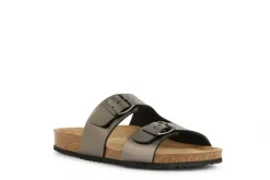 Mules cuir argenté GEOX