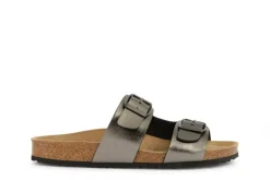 Mules cuir argenté GEOX