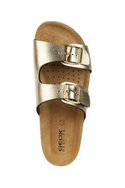 Mules cuir doré GEOX