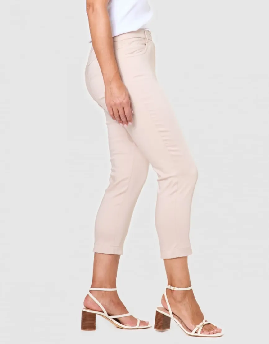 Pantacourt ajusté beige