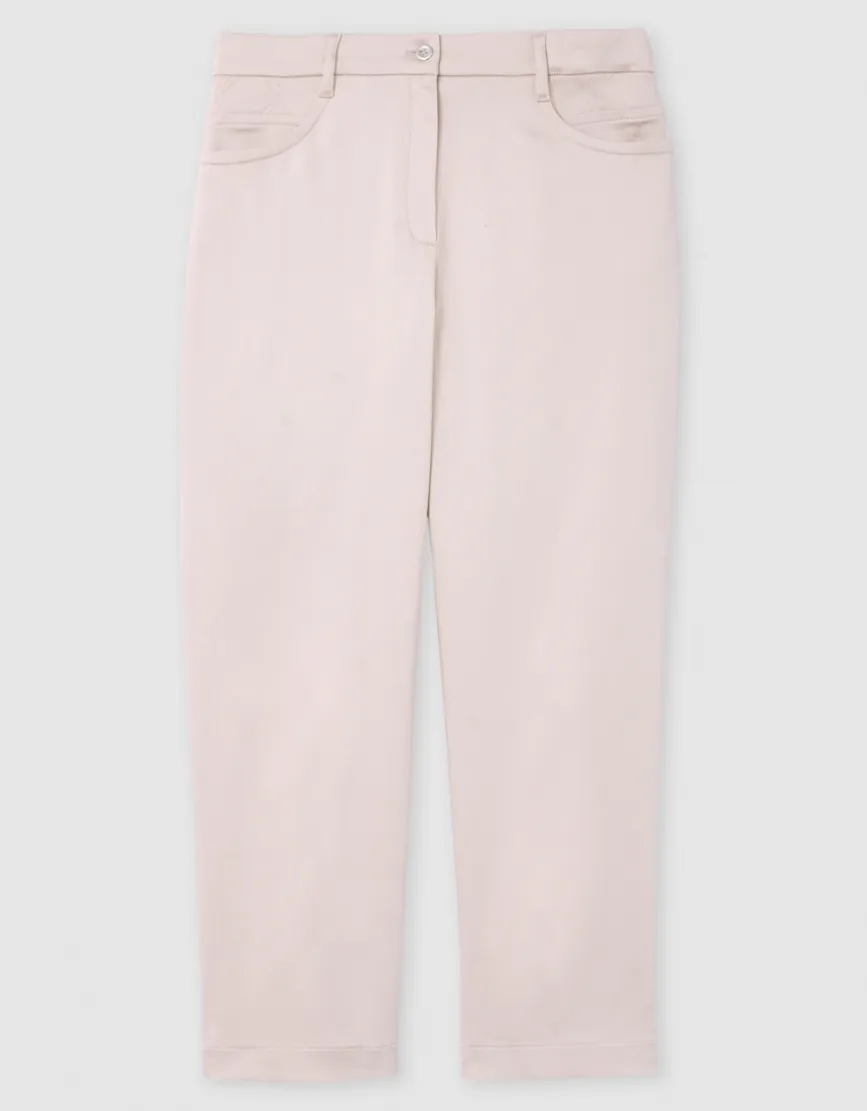 Pantacourt ajusté beige
