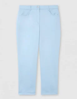 Pantacourt ajusté bleu