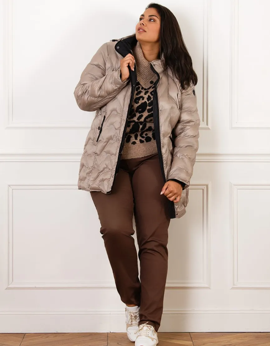 Parka chic taupe