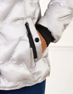 Parka courte grise