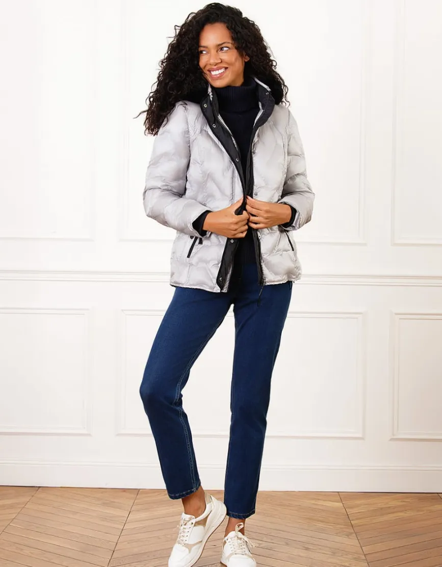 Parka courte grise