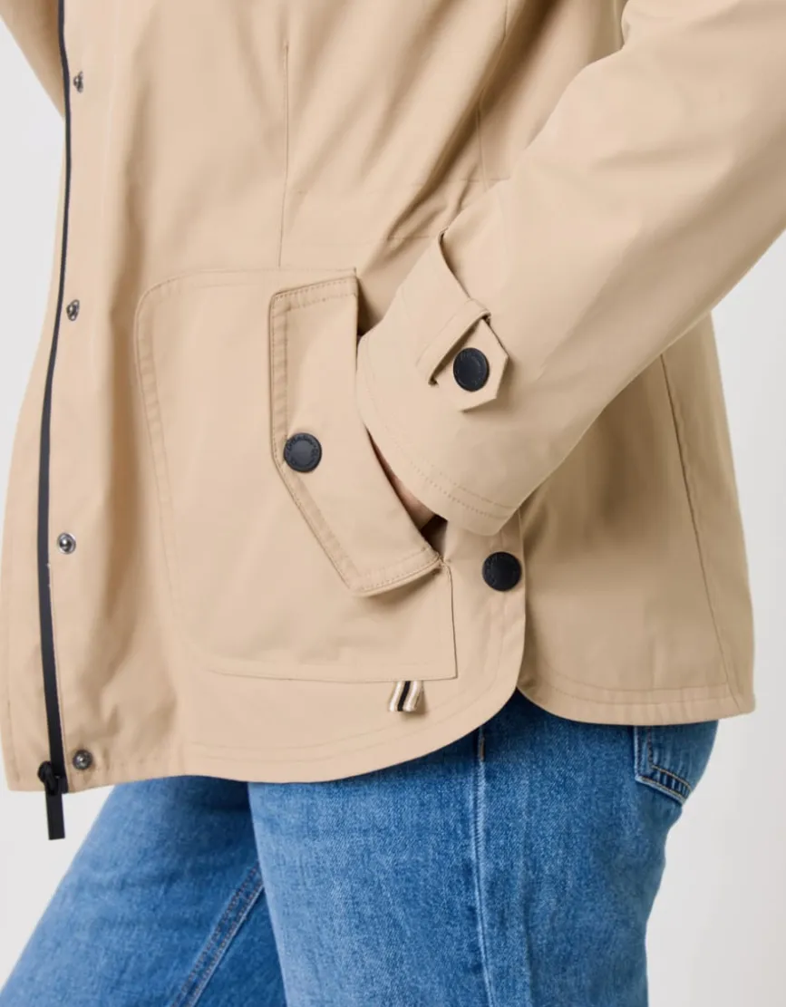 Parka déperlante beige
