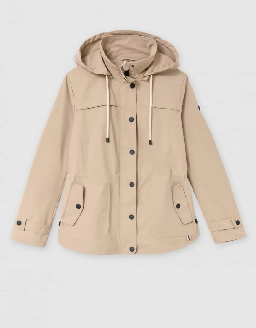 Parka déperlante beige