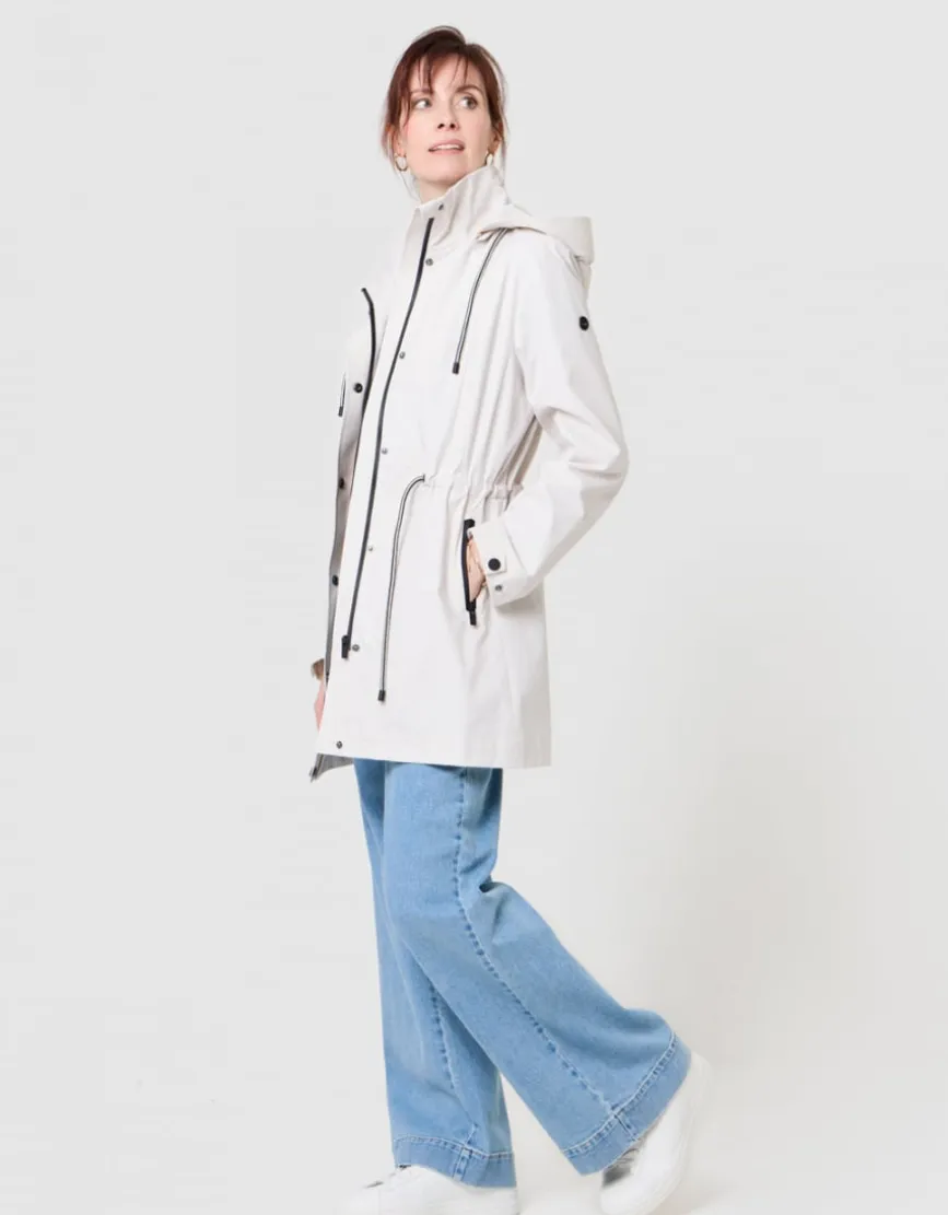 Parka déperlante écrue