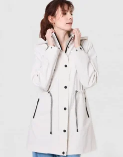 Parka déperlante écrue