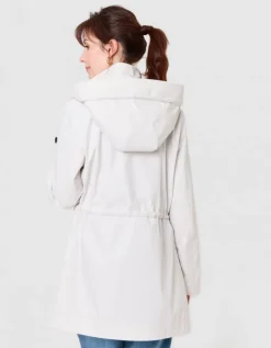 Parka déperlante écrue