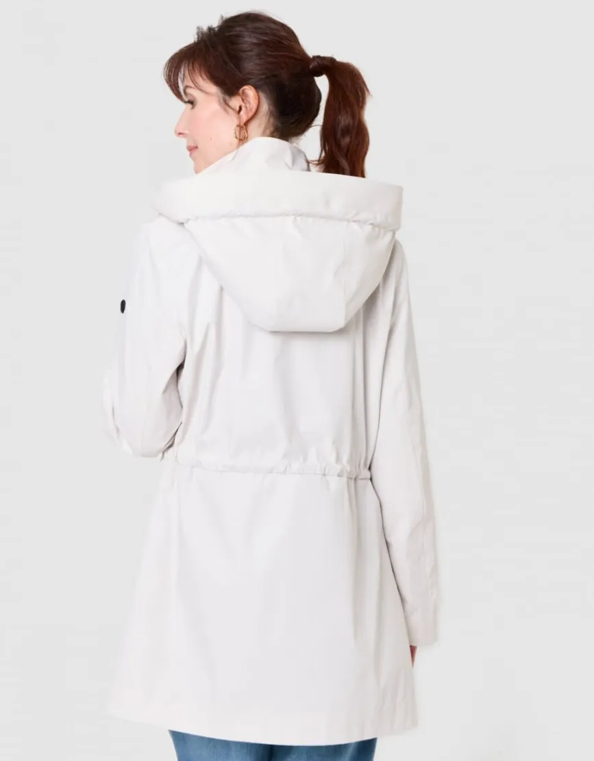 Parka déperlante écrue