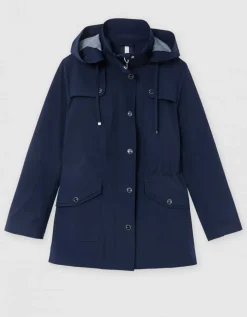 Parka déperlante marine
