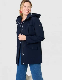 Parka déperlante marine