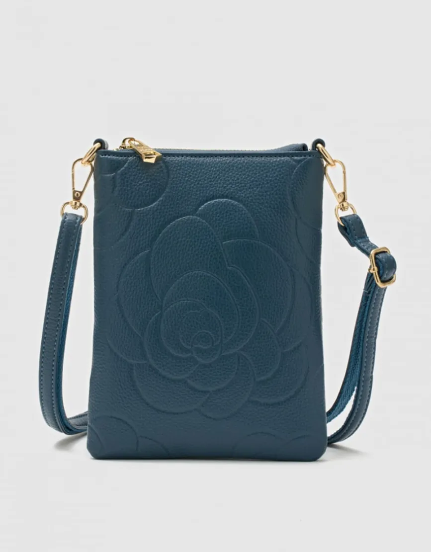 Pochette bandoulière bleu