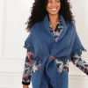 Poncho bleu
