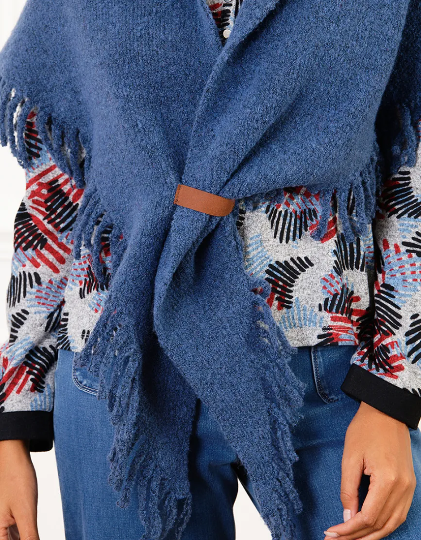 Poncho bleu