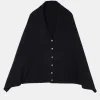 Poncho maille noir