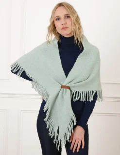 Poncho vert clair