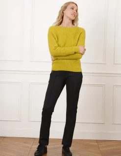 Pull chaud vert anis