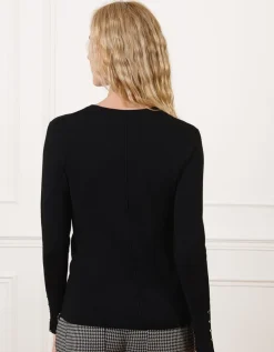 Pull col V noir