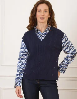 Pull 2 en 1 marine motif