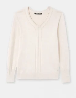 Pull fantaisie beige