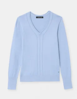 Pull fantaisie bleu clair