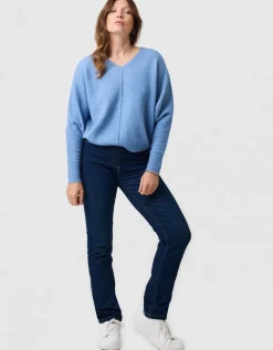 Pull laine bleu clair