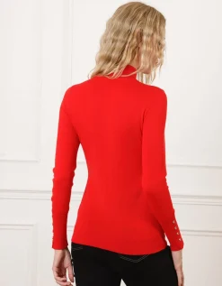 Pull laine rouge