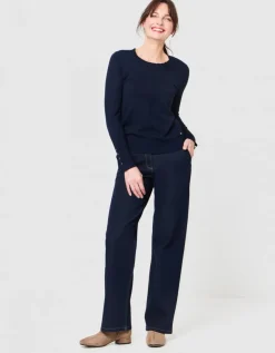 Pull maille fine marine
