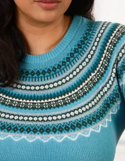 Pull motif jacquard ciel