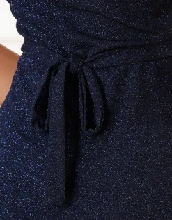 Robe chic paillettes bleu