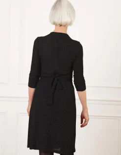 Robe chic paillettes noir